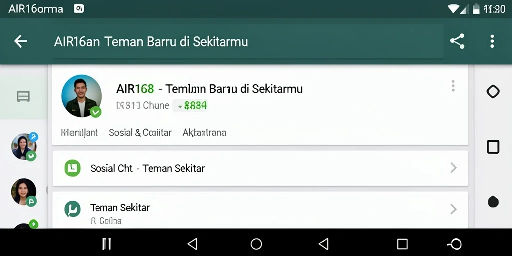 Antarmuka aplikasi AIR168 yang menarik dan fungsional.