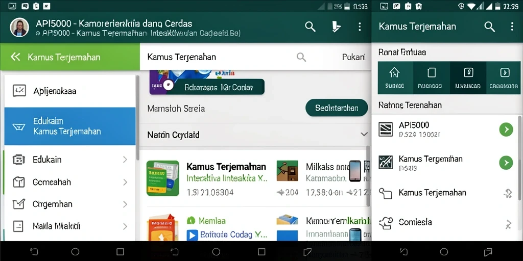 Tampilan antarmuka aplikasi API5000 yang intuitif dan fungsional.