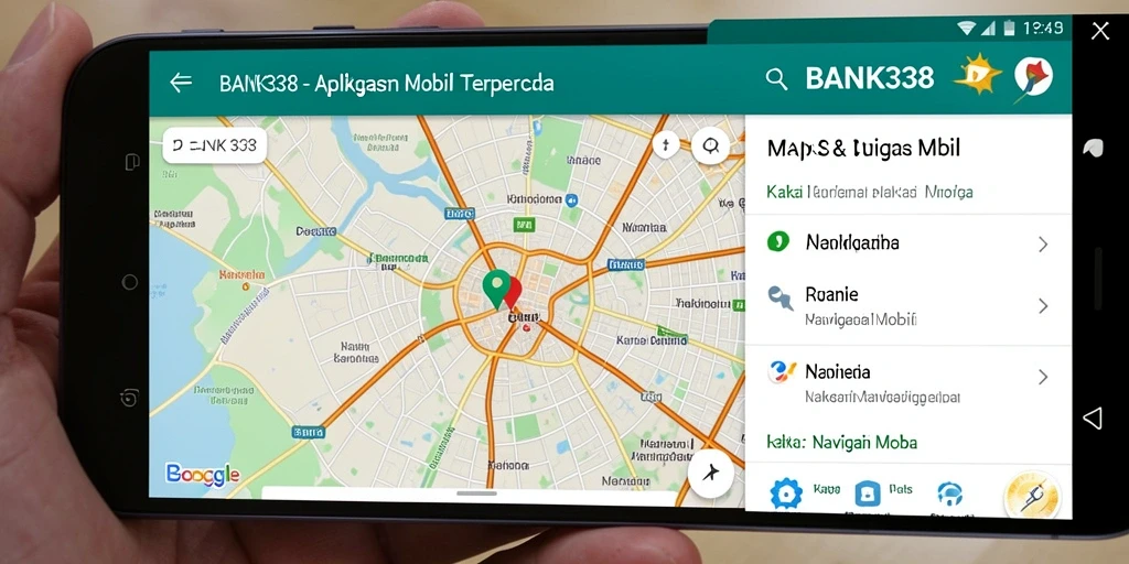 Antarmuka intuitif BANK338 untuk navigasi mobil.