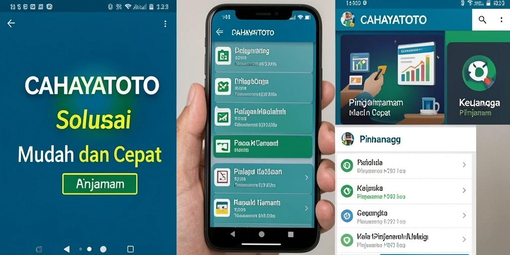 Antarmuka CAHAYATOTO yang ramah pengguna untuk proses pinjaman.