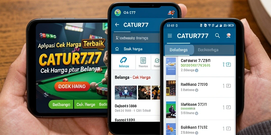 Tampilan antarmuka <strong>CATUR777</strong> yang intuitif dan informatif untuk Cek Harga.