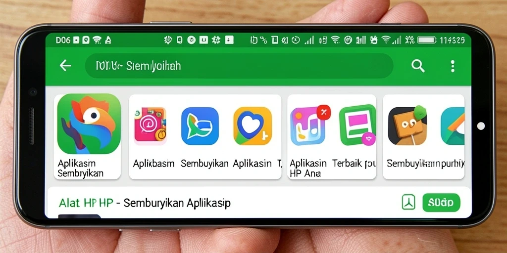 Antarmuka pengguna D06 yang sederhana dan modern.