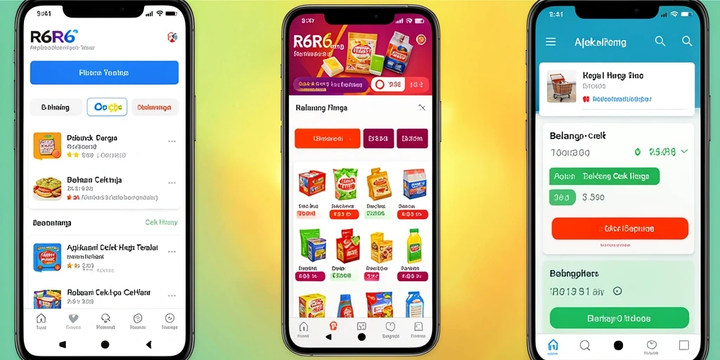 Antarmuka R6R6 menampilkan fitur Cek Harga dengan jelas.