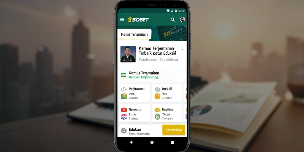 Tampilan antarmuka SBOBET yang sederhana dan efektif untuk terjemahan.